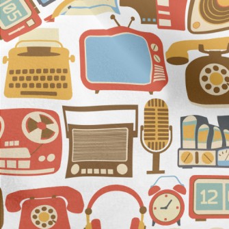 Retro TV Speakers Micro Fleece