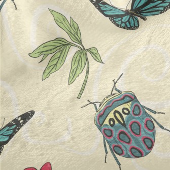 Beautiful Butterfly Insect Minky