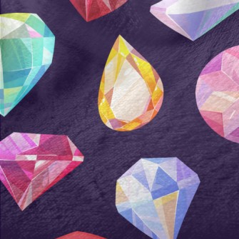 Sparkling Diamonds Minky