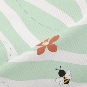 Striped Flying Bee Piqué