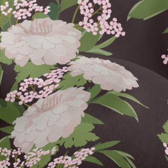 Cute Pink Chrysanthemum Lightweight Performance Linen