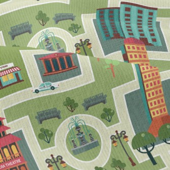 Busy City Streets Modern Jersey