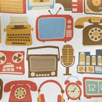 Retro TV Speakers Jersey Backed Fleece