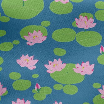 Pond Lotus Leaf Jersey Backed Fleece