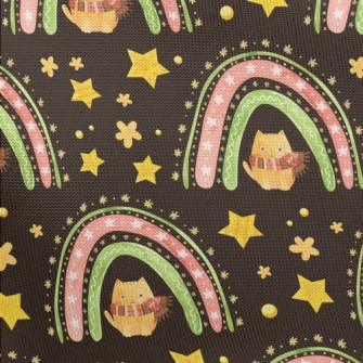 Star Rainbow Kitten Pongee
