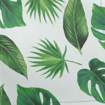 Tropical Rainforest Leaves Pongee