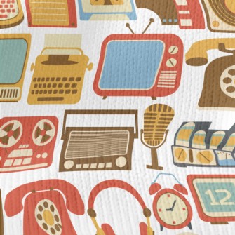 Retro TV Speakers Stretch Jersey