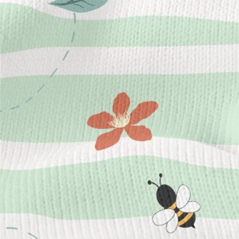 Striped Flying Bee Stretch Jersey