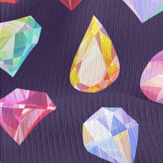 Sparkling Diamonds Stretch Jersey