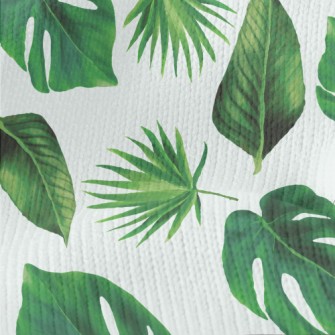 Tropical Rainforest Leaves Stretch Jersey