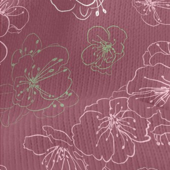 Empty Elegant Cherry Blossoms Stretch Jersey