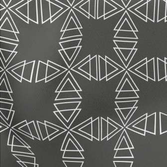 Irregular Geometric Shapes Lightweight Cotton Poplin