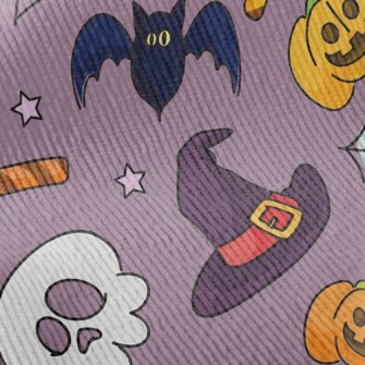 Witch Hat And Pumpkin Standard Corduroy