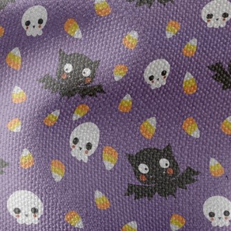 Blushing Bat And Skeleton Waterproof Canvas