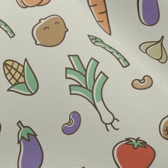 Colorful Bright Vegetables Chiffon