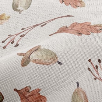 Watercolor Toned Hazelnuts Performance Linen