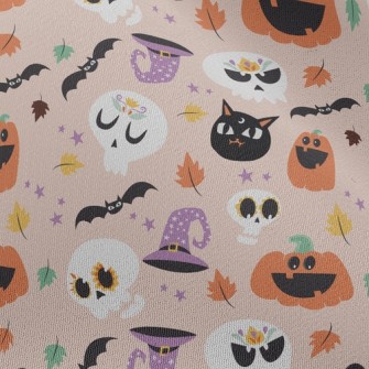 Skull With Vivid Expression Chiffon