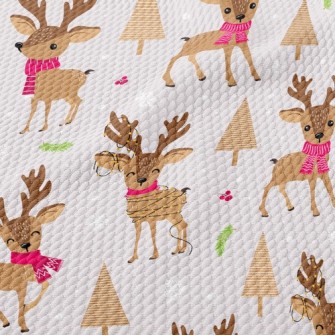 Naughty Little Deer Birdseye Piqué