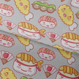 Japanese Smile Sushi Waterproof Oxford