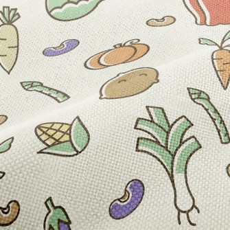 Colorful Bright Vegetables Performance Linen