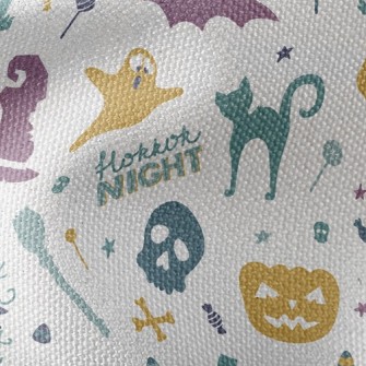 Spooky Halloween Night Waterproof Canvas