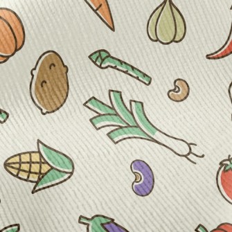 Colorful Bright Vegetables Standard Corduroy