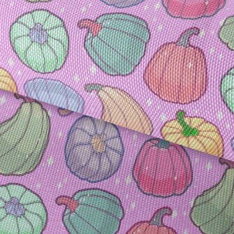 Shiny Colorful Pumpkins Waterproof Oxford
