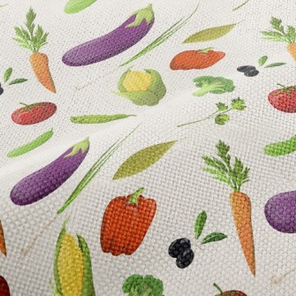 Fresh Colorful Vegetables Performance Linen