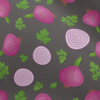 Red Onion Leaves Chiffon