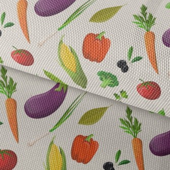 Fresh Colorful Vegetables Waterproof Oxford