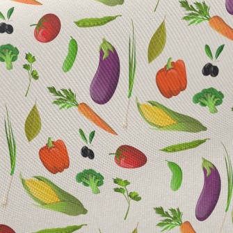 Fresh Colorful Vegetables Twill