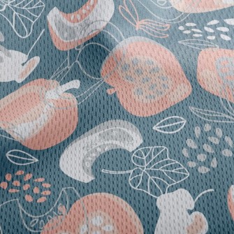 Pumpkin Field With Empty Baske Athletic Mesh Flat Back