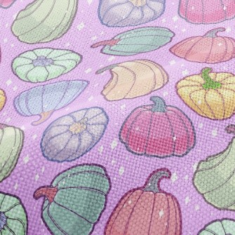 Shiny Colorful Pumpkins Performance Linen