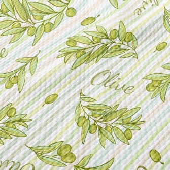 Slash Green Olives Birdseye Piqué