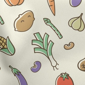 Colorful Bright Vegetables Stretch Ponte