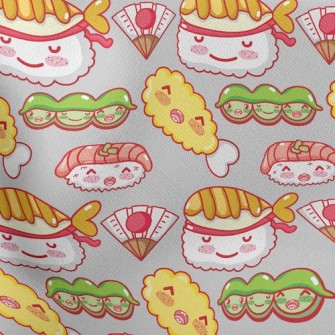 Japanese Smile Sushi Stretch Ponte