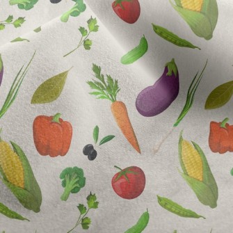 Fresh Colorful Vegetables Micro Fleece