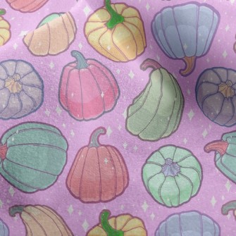 Shiny Colorful Pumpkins Micro Fleece