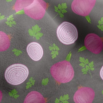 Red Onion Leaves Micro Fleece