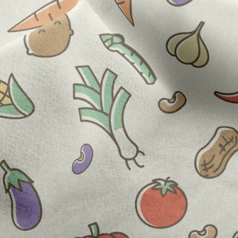 Colorful Bright Vegetables Micro Fleece