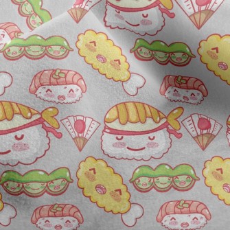 Japanese Smile Sushi Micro Fleece