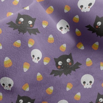 Blushing Bat And Skeleton Micro Fleece