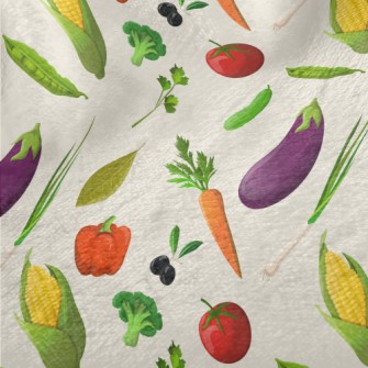 Fresh Colorful Vegetables Minky