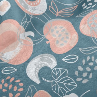 Pumpkin Field With Empty Baske Minky