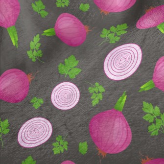Red Onion Leaves Minky