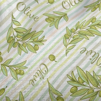 Slash Green Olives Minky