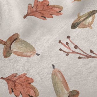 Watercolor Toned Hazelnuts Minky