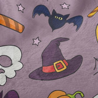 Witch Hat And Pumpkin Minky