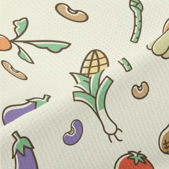 Colorful Bright Vegetables Piqué