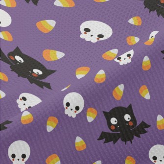 Blushing Bat And Skeleton Piqué